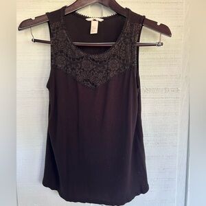 H&M Elegant Black Lace Blouse